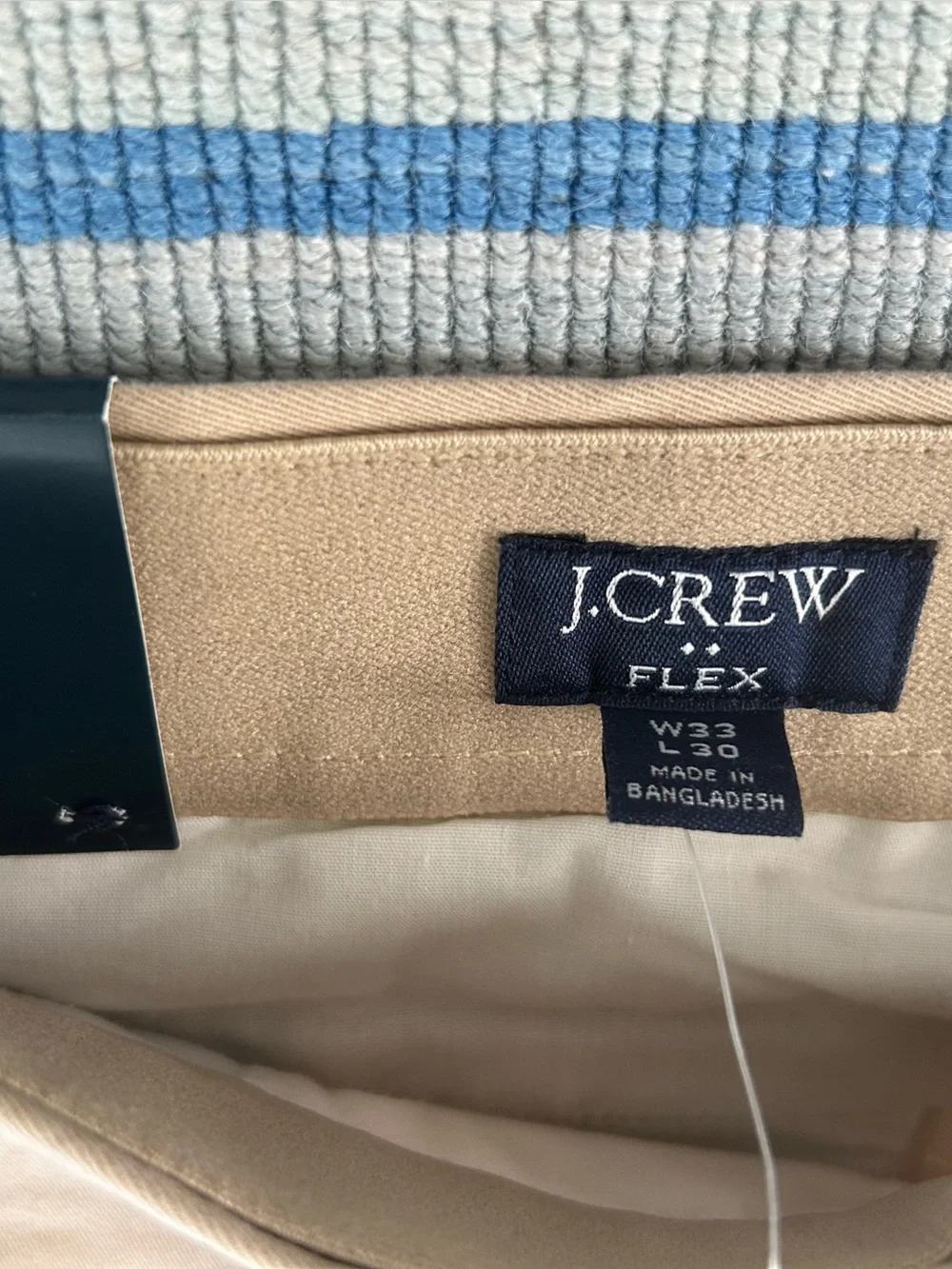 New men’s J crew flex slim khaki Chino pants 33